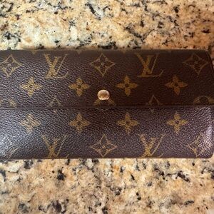 Louis Vuitton Brown Monogram Clutch Wallet